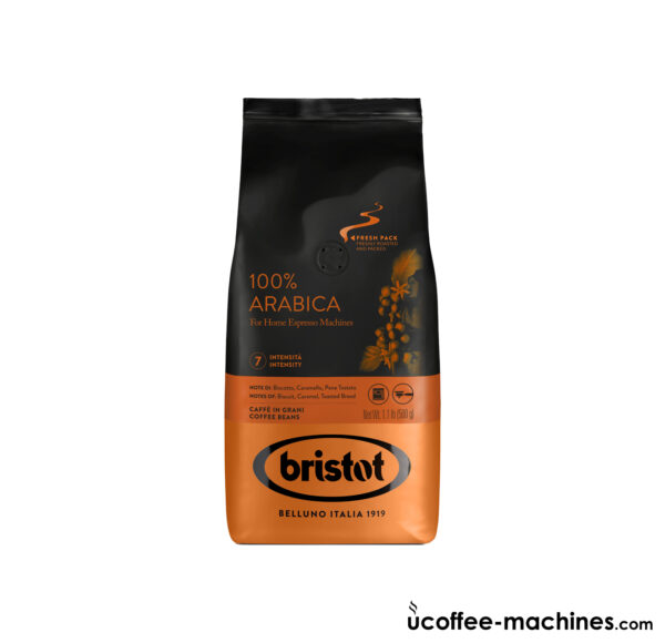 Кава Кава зернова Bristot ARABICA 100% 0,5кг Фото