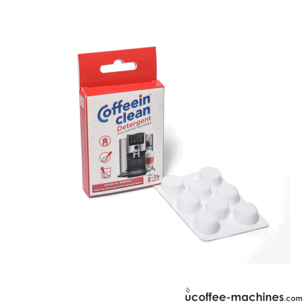 Средства для чистки и ухода Таблетки для удаления кофейных масел Coffeein clean Detergent 2,5 г, 8шт Фото