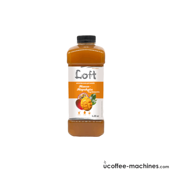Купити Сиропи для холодних та гарячих напоїв Фруктова база для напоїв Loft Манго-Маракуйя без кісточки, пляшка, 1250г Сиропи для холодних та гарячих напоїв Фруктова база для напоїв Loft Манго-Маракуйя без кісточки, пляшка, 1250г Фото