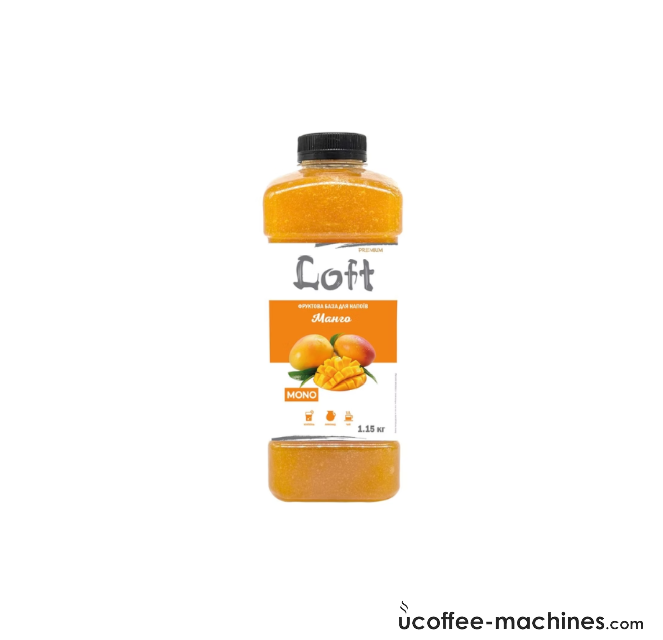Купити Сиропи для холодних та гарячих напоїв Фруктова база для напоїв Loft Манго, пляшка, 1150г Сиропи для холодних та гарячих напоїв Фруктова база для напоїв Loft Манго, пляшка, 1150г Фото