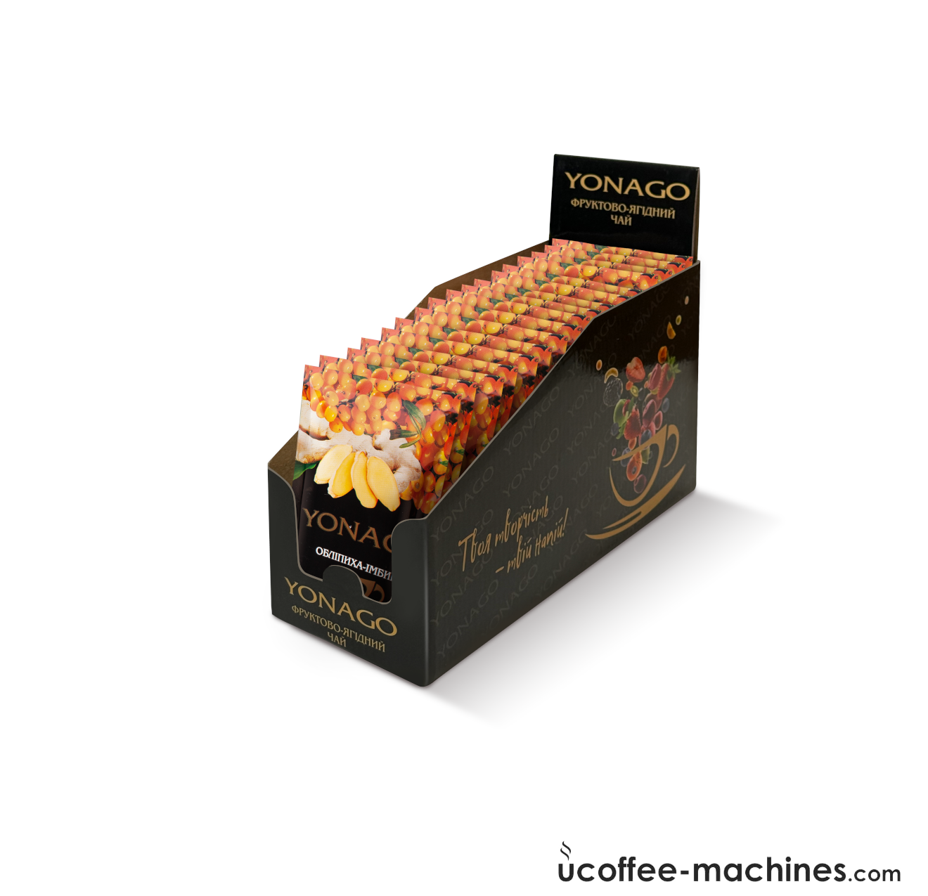 Купити Сиропи для холодних та гарячих напоїв Концентрат напою Чай Обліпиха-Імбир YONAGO, 50г Сиропи для холодних та гарячих напоїв Концентрат напою Чай Обліпиха-Імбир YONAGO, 50г Фото