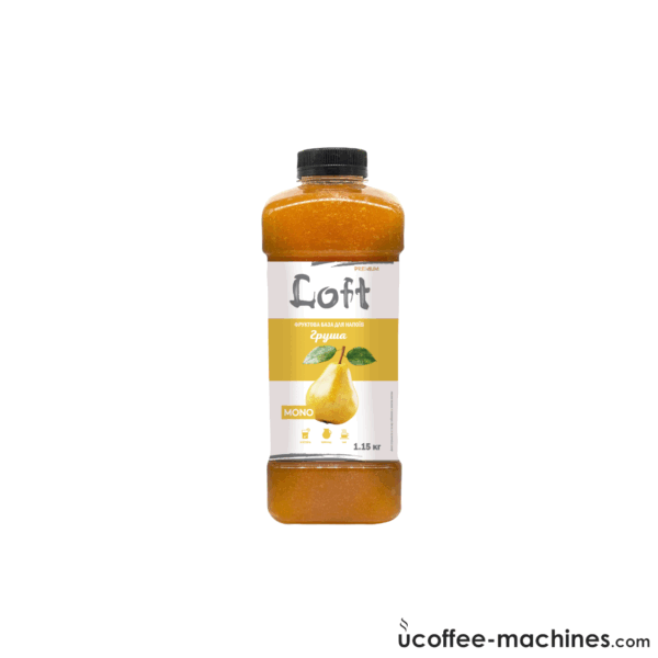 Сиропы для холодных и горячих напитков Фруктовая база для напитков Лофт Груша, бутылка, 1100г Фото